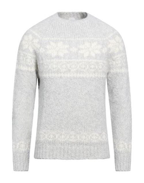 Platinum Man Turtleneck Light grey Size L Cashmere, Alpaca wool, Silk