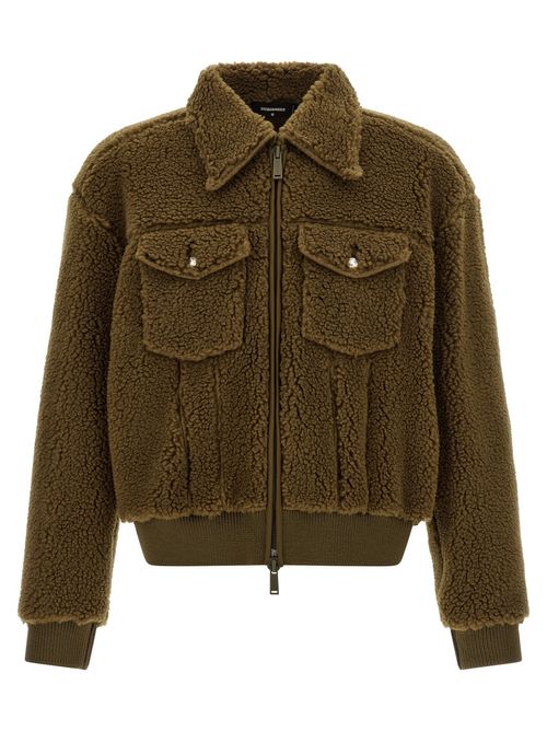 Brown Shirt Collar Jacket