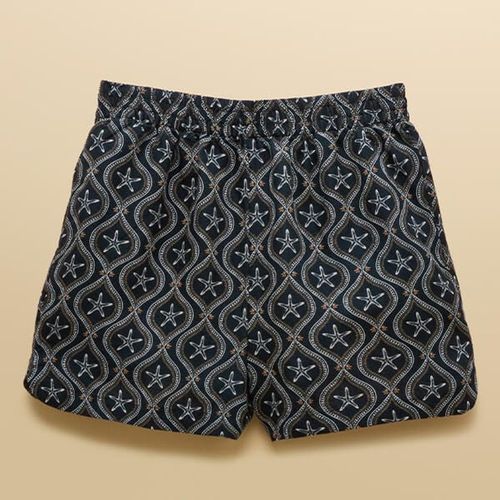 Joules Navy Starfish Linen Short