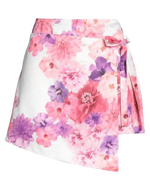 Woman Mini skirt White Size 6 Polyester