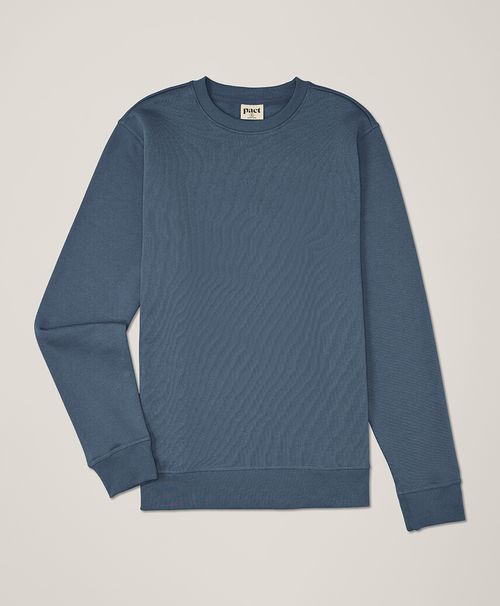 Men's Slate Blue Brushed Fleece Crew Sweatshirt