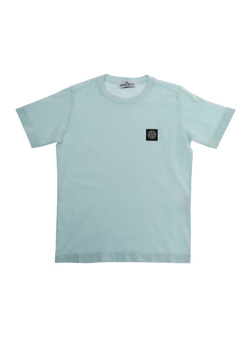 Logo-Appliqué Cotton T-Shirt — Blue