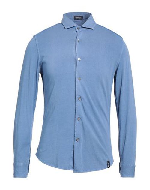 Man Shirt Light blue Size 3XL Cotton