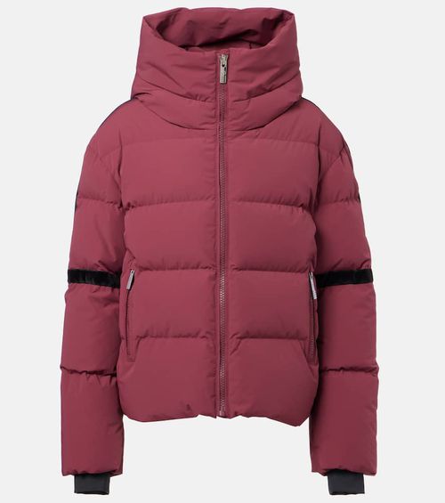 Barsy velvet-trimmed down ski jacket