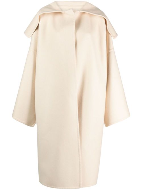 Felted virgin-wool coat - Neutrals