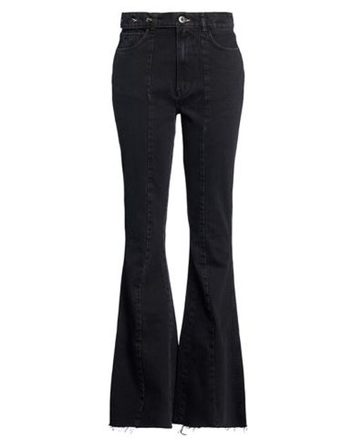 Woman Jeans Black Size 24 Cotton
