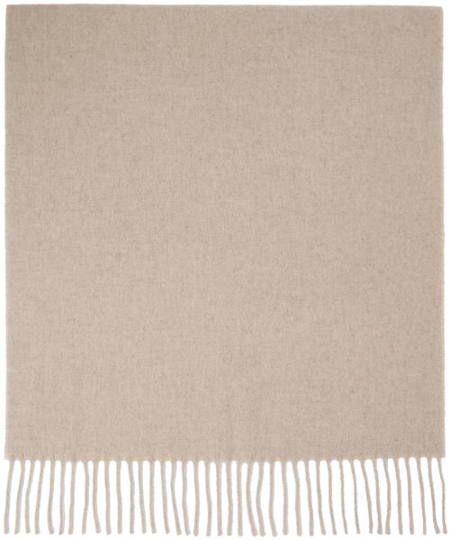 Beige classic scarf