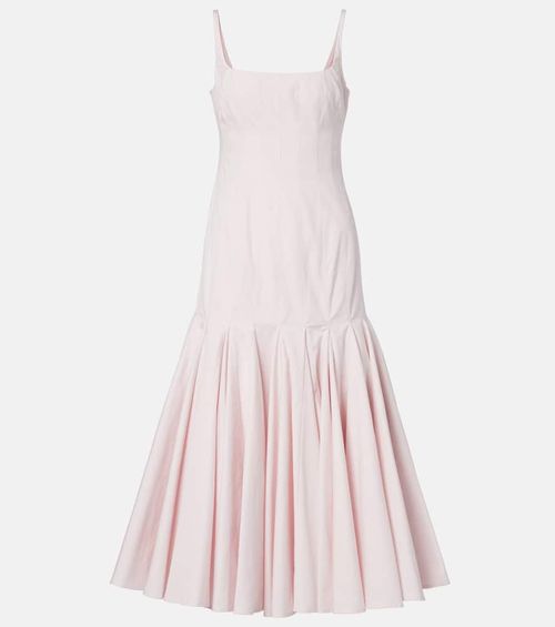 Agave cotton midi dress