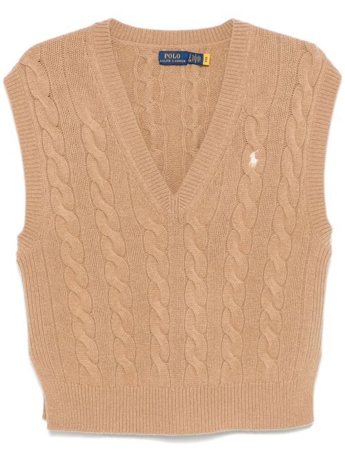 Rib-Knit V-Neck Sleeveless Sweater Vest
