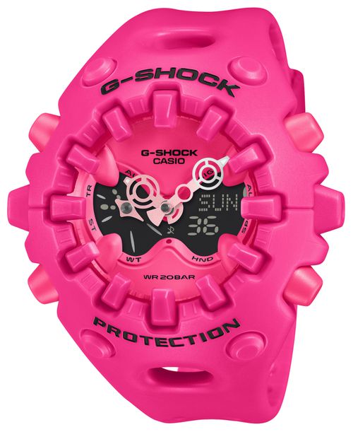 Men's Japanese Quartz Pink Resin Watch, 58.2mm - Pink