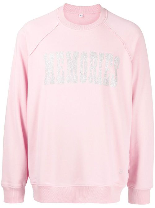 X Hiroshi Fujiwara slogan-print sweatshirt - Pink