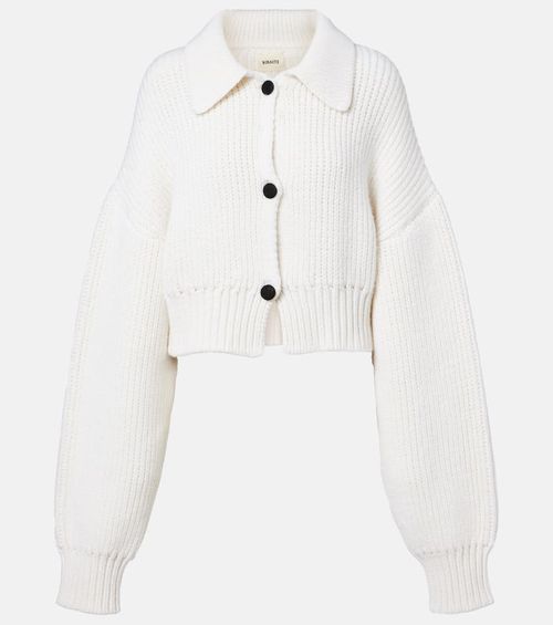 Pome ribbed-knit cashmere cardigan