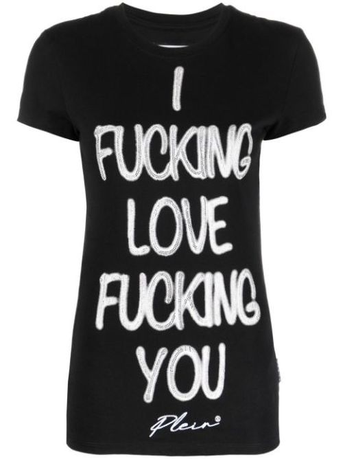 Slogan-print T-shirt