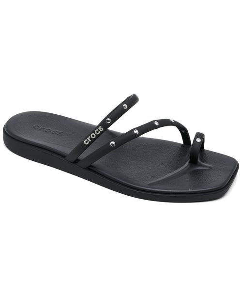 Women's Miami Studded Toe Loop Sandals from Finish Line - Black