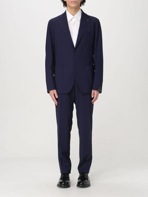 Suit Men color Blue