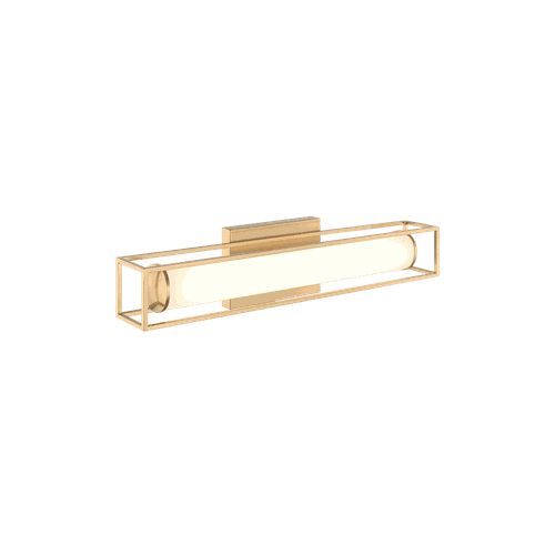Aged Gold Brass One Light Vanity from the Flannigan Collection