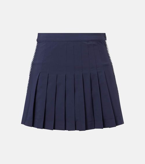 Pleated twill tennis skirt