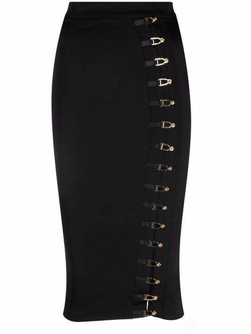 High-waisted pencil skirt - Black