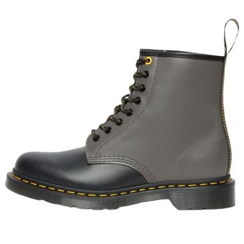 1460 Smooth Clash Leather Lace Up Boots 'Grey Black'