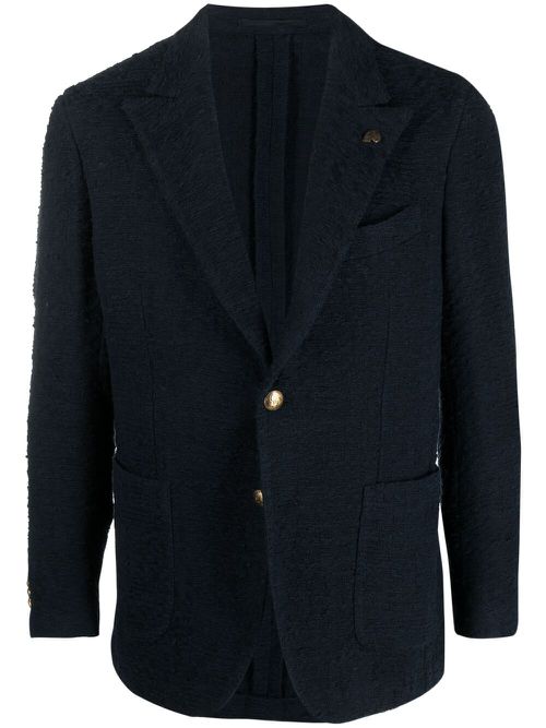 Single-breasted blazer - Blue