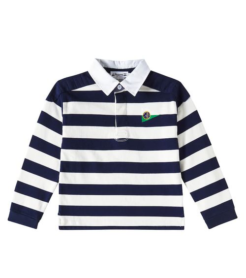 Bonpoint Edman striped cotton polo sweater