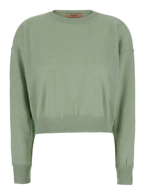Cashmere and Silk Sweater — Green