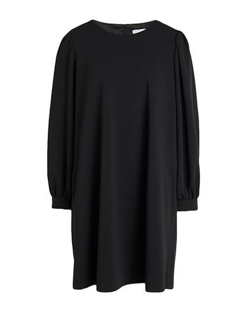 Woman Mini dress Black Size 14 Polyurethane, Elastane