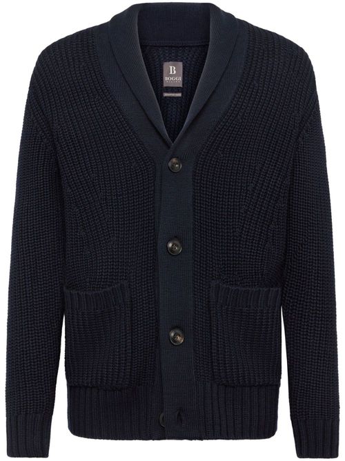Merino wool cardigan - Blue