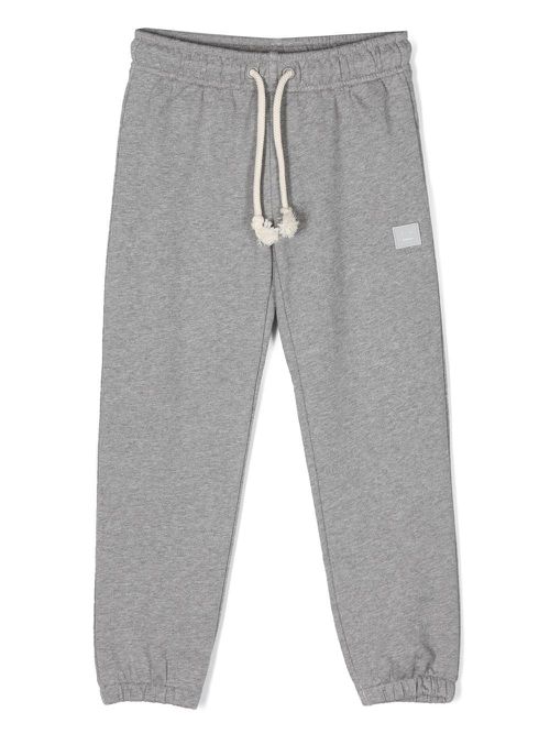 Logo-patch detail track pants - Grey