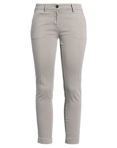 Woman Pants Grey Size 6 Cotton, Elastane