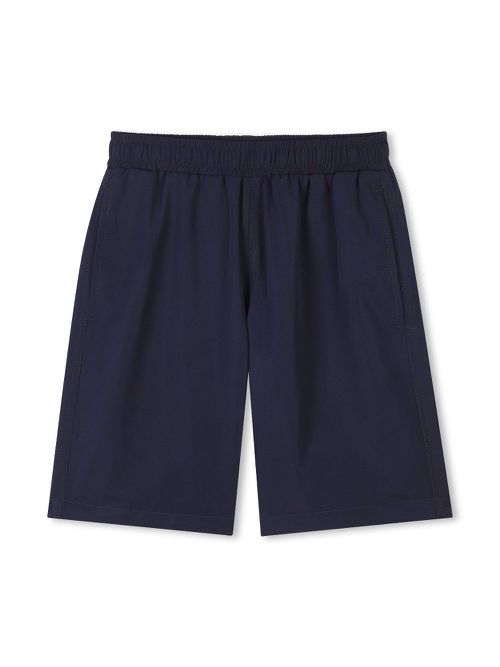 Logo-embroidered Bermuda shorts - Blue