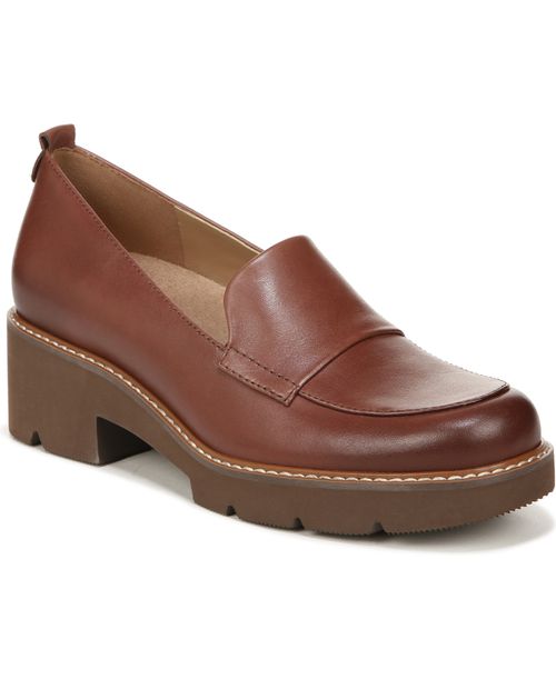 Darry Lug Sole Loafers - Cappuccino Brown Leather