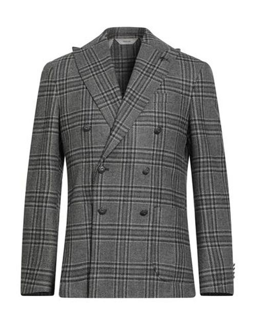 Man Blazer Grey Size 36 Virgin Wool, Silk, Linen, Elastane