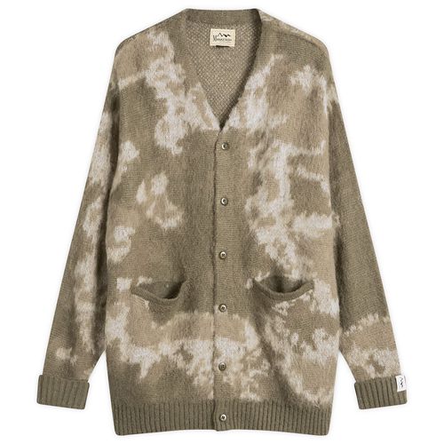 Men's Blurry Jaquard Cardigan Grey