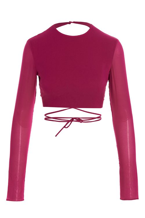 Cropped Georgette Top