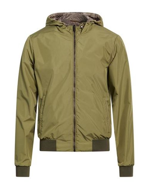 Man Jacket Military green Size 36 Polyester