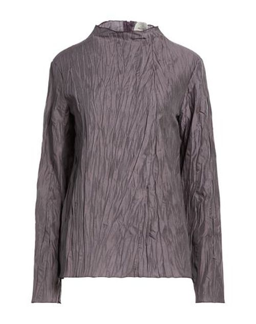 Woman Top Dark purple Size 10 Lyocell, Silk