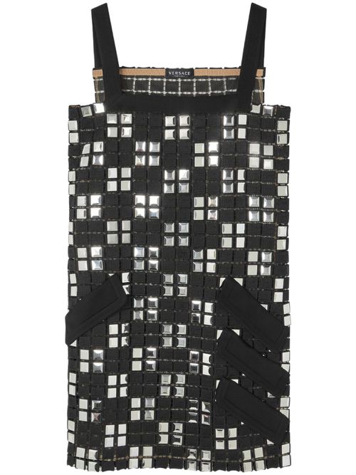 Panelled sleeveless dress - Black