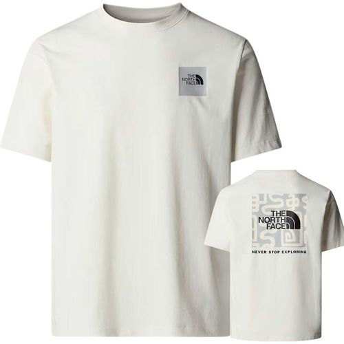 The North Face Mens U YOTS SS RLX T-Shirt White Dune Cotton - Mediu