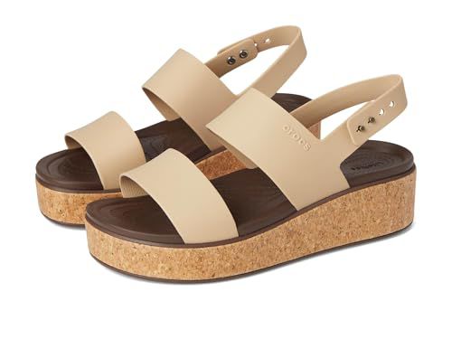 Crocs Women's Brooklyn Cork Low Wedge Sandal