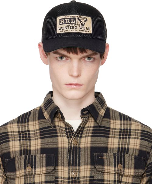 Black Western Trucker Cap