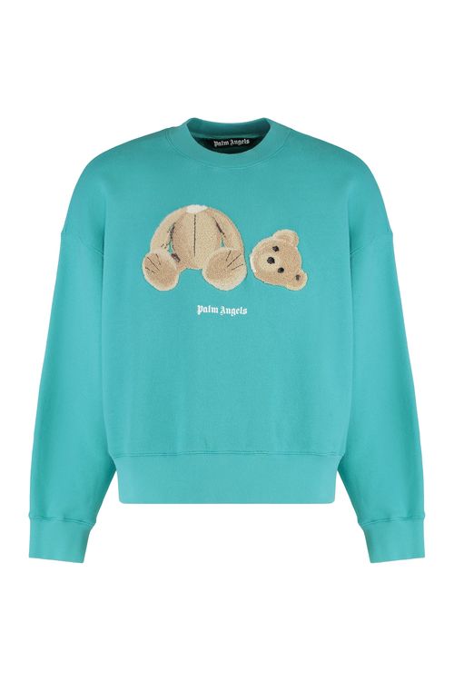 Bear Motif Crew Neck Sweatshirt