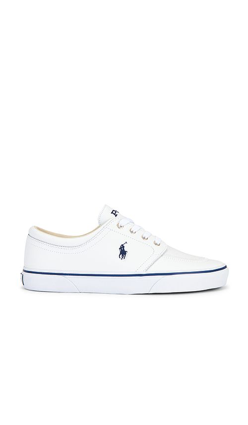 Polo Ralph Lauren Faxon Solid Leather Low Top Sneaker in White. 7. Also