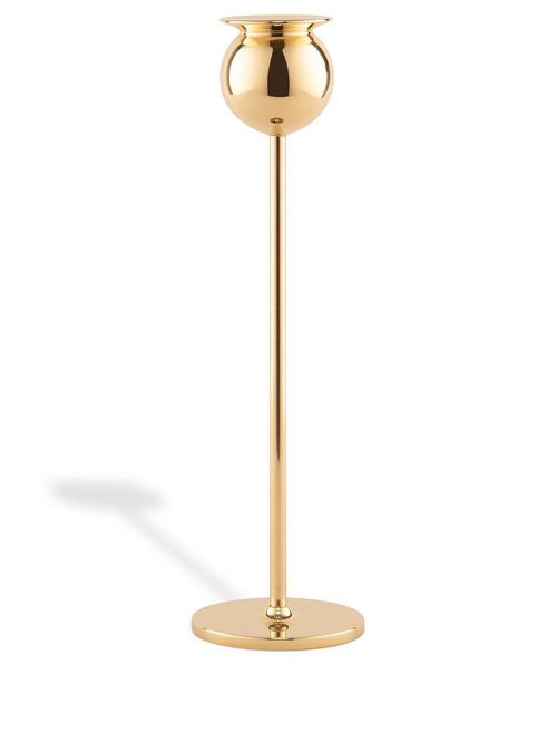 Tulip medium candlestick (21cm) - Yellow