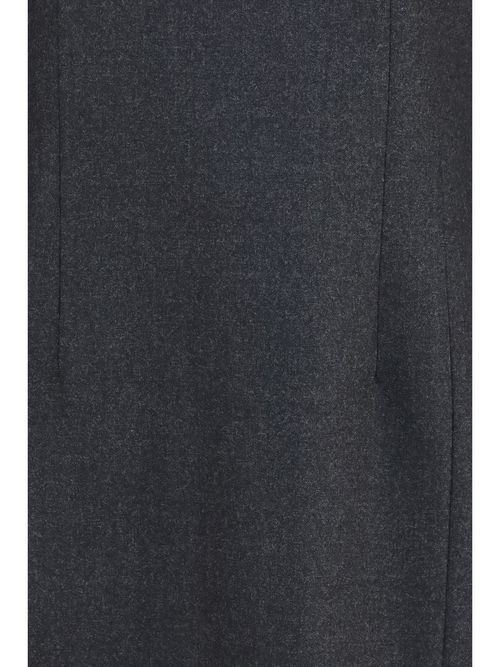 Wool Fleece Gabardine Dress — Gray