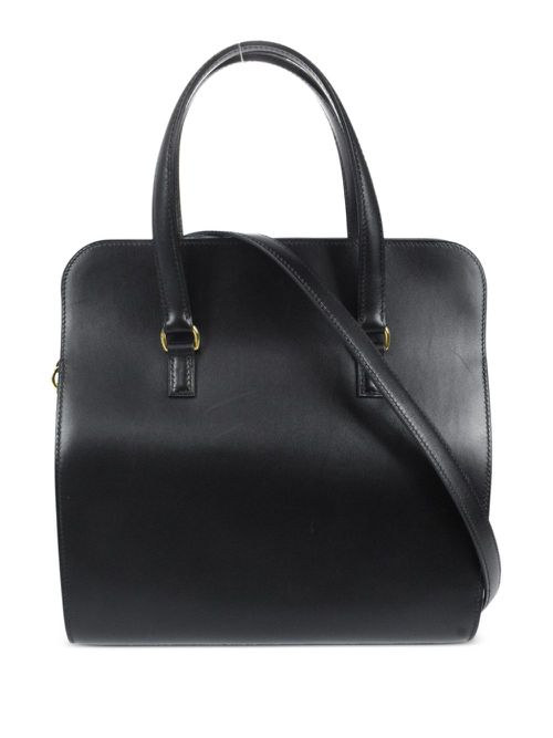 2002 pre-owned box-shaped two-way handbag - Black