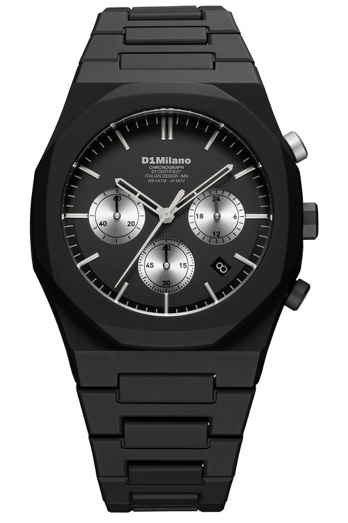 D1 Milano Polychrono 40. Watch in Black - Black. a