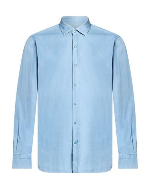 Man Denim shirt Blue Size 16 Linen