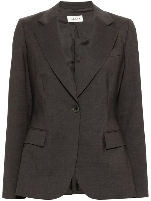 Twill blazer - Brown