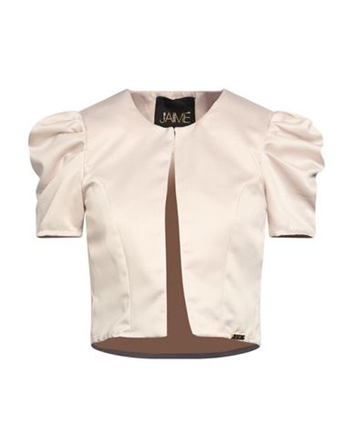 J'aime' Woman Jacket Beige Size S Polyester, Elastane